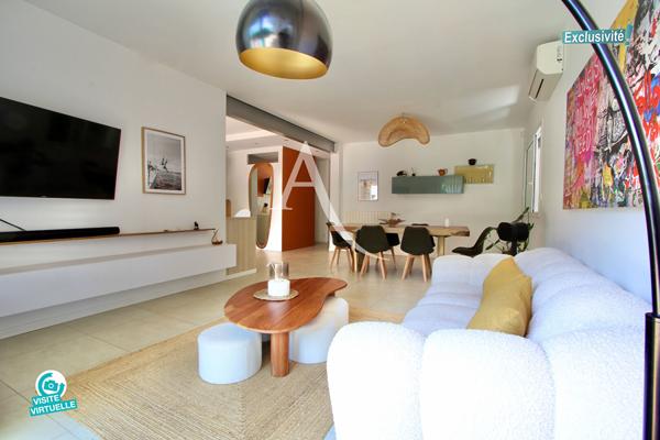 EXCLUSIVITÉ - PÉROLS CENTRE VILLE - VILLA DE PLAIN-PIED - NON MITOYENNE - 100 M2 - ENTIEREMENT RÉNOVÉE EN 2019 - 4 PIÉCES - 3 CHAMBRES DONT 1 CHAMBRE PARENTALE - GARAGE À MOTOS - PARKING PRIVATIF - CLIMATISATION - CHAUFFAGE GAZ - TERRASSE BOIS - PISCINE