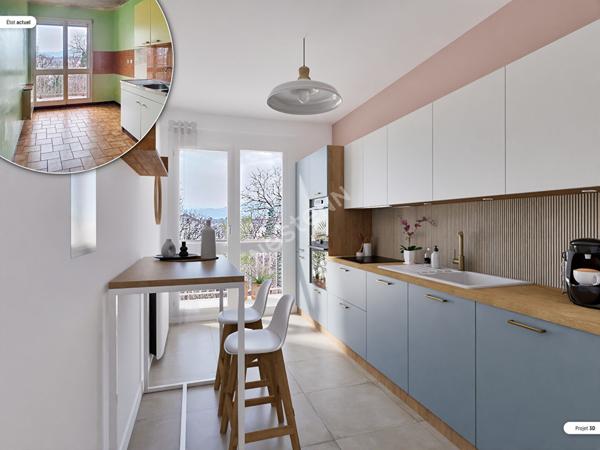 A VENDRE. Appartement avec place de parking privatif Echirolles 1 pièce(s) 39 m2