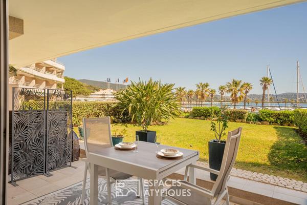Appartement contemporain avec jardin face à la Marina