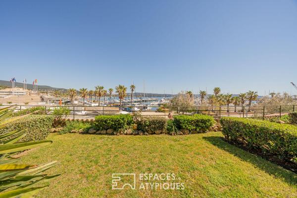 Appartement contemporain avec jardin face à la Marina