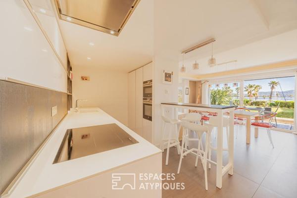 Appartement contemporain avec jardin face à la Marina