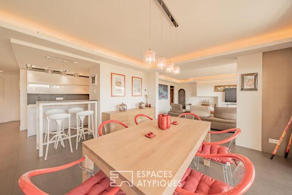 Appartement contemporain avec jardin face à la Marina
