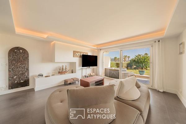 Appartement contemporain avec jardin face à la Marina