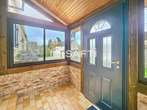 Une maison chaleureuse avec jardin clos et grange