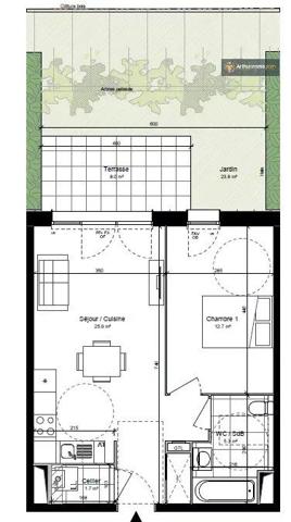 Vente                                                      Appartement
                        
                     2 pièces                      45 m2                     à Roubaix