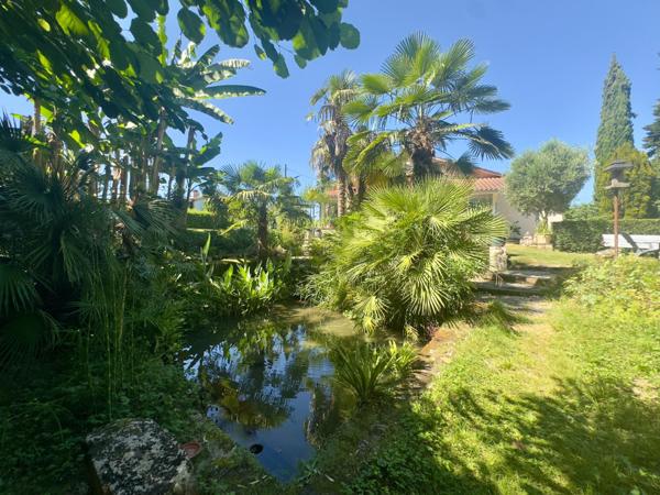 Maison rénovée avec charmant jardin arboré