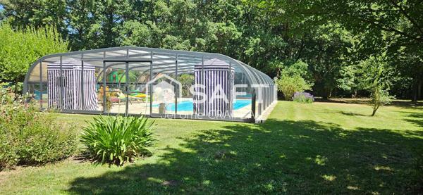 Propriété de caractère en pierre avec piscine – Cadre bucolique et préservé.