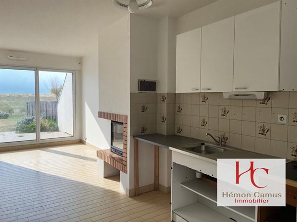 À 50 mètres de la plage, T2 bis en première ligne avec accès direct.,  
La turballe 44420