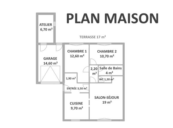 Maison à vendre 3 pièces 65 m² Poitiers