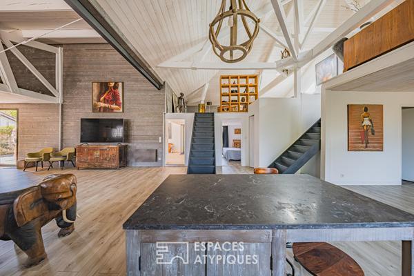 Maison Loft avec terrasse et local indépendant