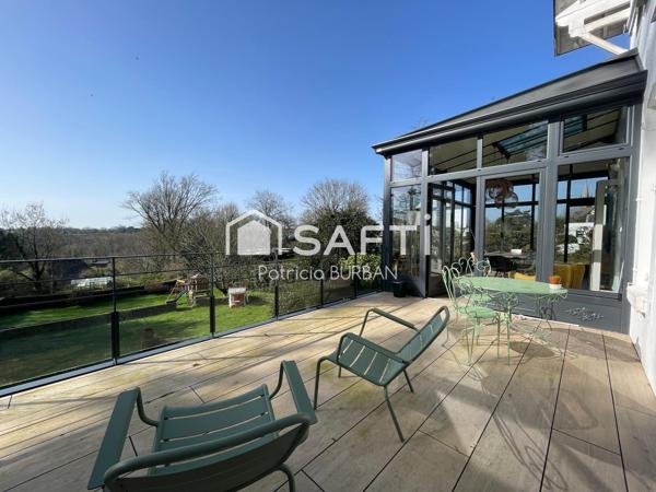Maison de charme 188 m2 et 1500 m2 de jardin à Questembert centre
