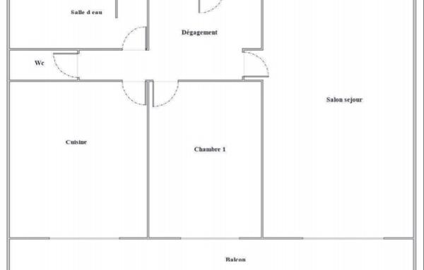 Appartement de 56 m²