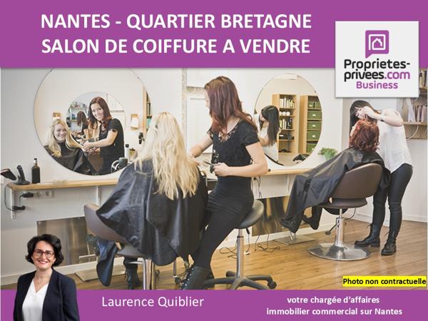 44000 NANTES - SALON DE COIFFURE 8 POSTES,  QUARTIER BRETAGNE