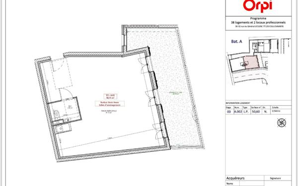 Appartement à vendre    1 pièce • 50,75 m2 Coulommiers