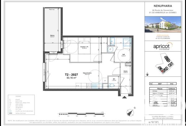 Appartement à vendre 2 pièces 50 m² Ambérieux-en-Dombes