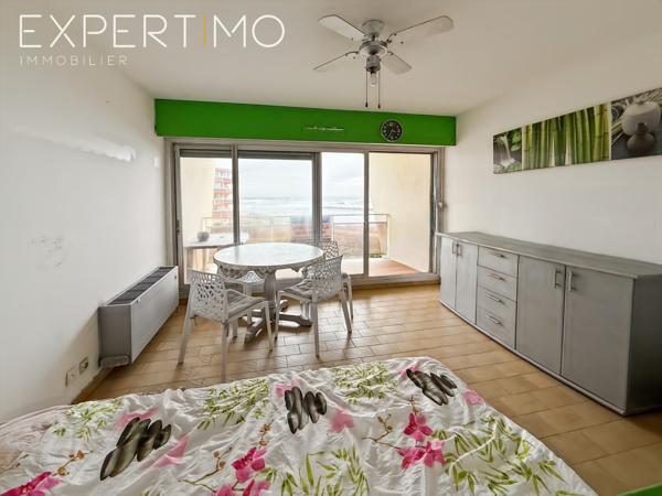 Palavas-les-Flots (34250) Palavas Rive Droite- Rare! Studio Cabine 31,63 m2 face Mer 1 ère ligne .