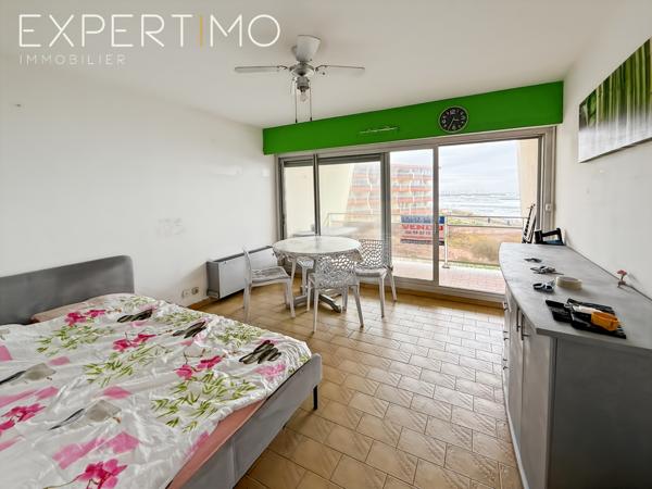 Palavas-les-Flots (34250) Palavas Rive Droite- Rare! Studio Cabine 31,63 m2 face Mer 1 ère ligne .