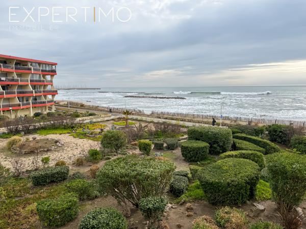 Palavas-les-Flots (34250) Palavas Rive Droite- Rare! Studio Cabine 31,63 m2 face Mer 1 ère ligne .