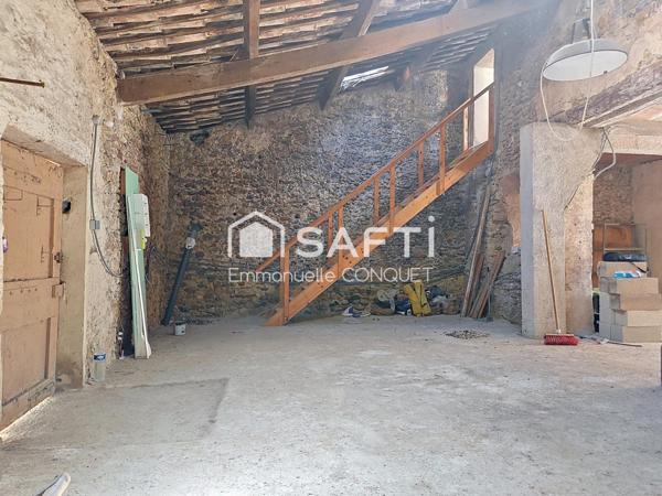 Remise de 120 m² viabilisée avec terrasse
