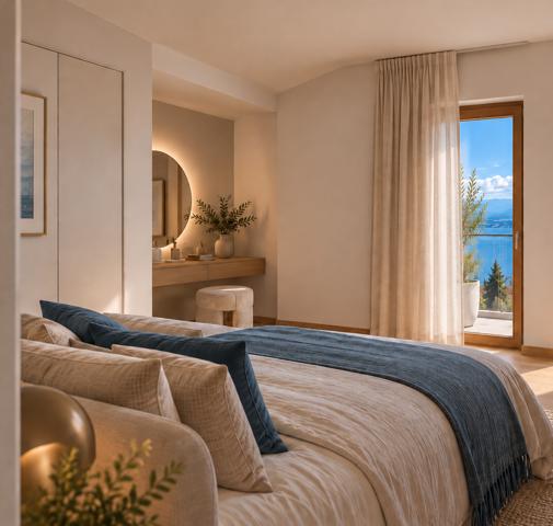 VILLA NEUVE À ÉVIAN-LES-BAINS – VUE LAC – 4 CHAMBRES – JARDIN – GARAGE