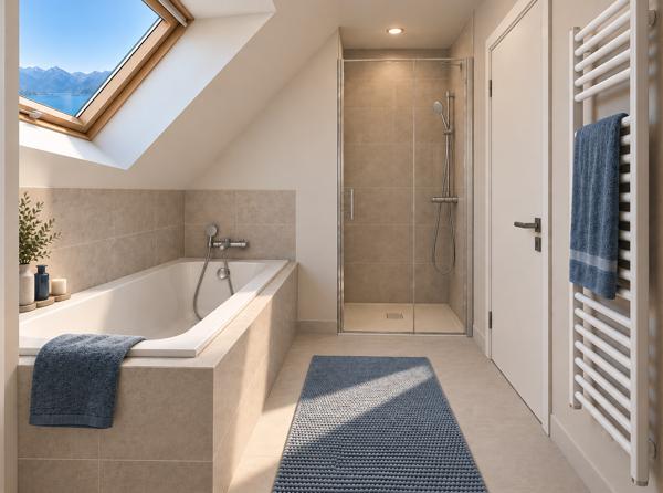 VILLA NEUVE À ÉVIAN-LES-BAINS – VUE LAC – 4 CHAMBRES – JARDIN – GARAGE
