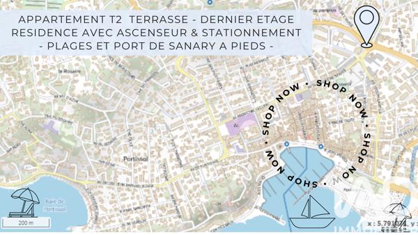 Appartement à vendre 2 pièces 41,2 m² Sanary-sur-Mer