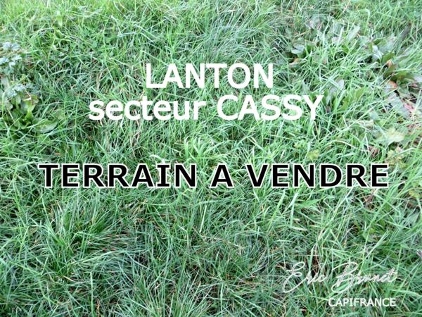 LANTON (secteur CASSY) - Terrain à 1 km du port - Libre de constructeur