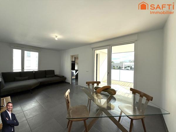 Superbe appartement de 3 pièces disposant d'une terrasse et d'une place de stationnement privée !