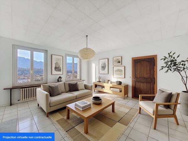 Appartement 4 pièces de 94 m² - Dernier étage avec ascenseur -Vue dégagée montagnes - Roche du Roi, Aix-les-Bains