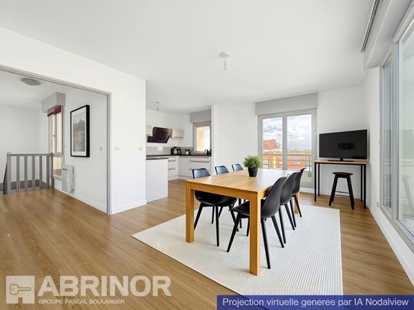 Appartement en duplex- Type 3 avec grande terrasse, balcon, cave et garage. WATTIGNIES