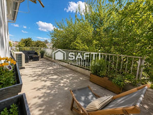 TALENCE CENTRE – Maison rénovée 4 chs, jardin, terrasse, prestations anciennes