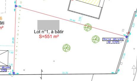 Terrain - 551 m²
