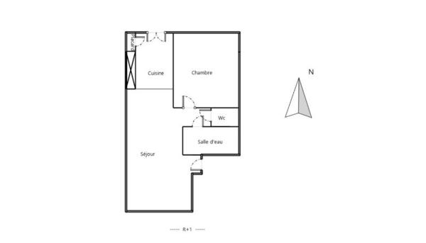 Appartement à vendre |  Bordeaux |  2 pièces | 33 m²