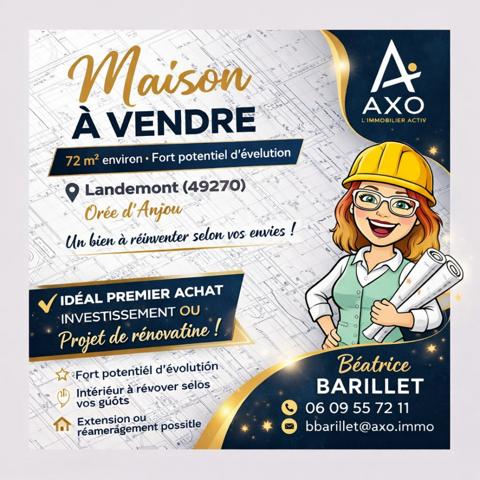 Maison de plain-pied de type 4 - Landemont