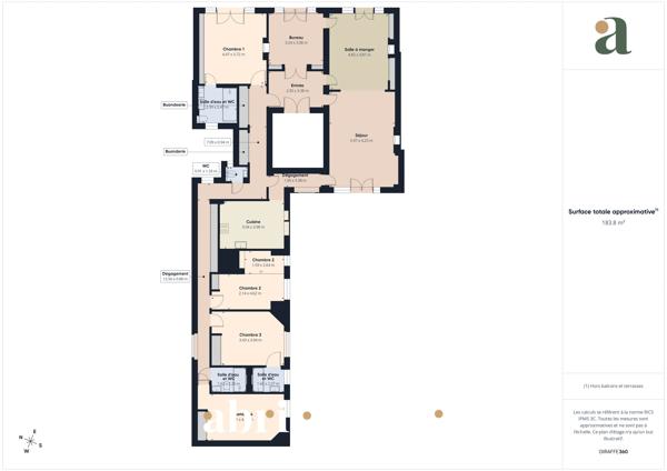 Appartement familial 188 m² 7 pièces Charme de l'ancien Saint-Mandé