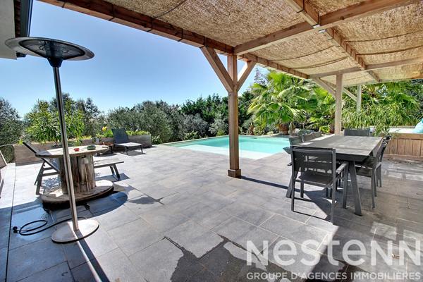 Maison à vendre proche du village de LORGUES - 6 chambres, piscine, grand terrain de 1937m²