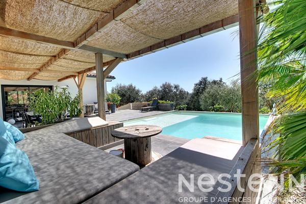 Maison à vendre proche du village de LORGUES - 6 chambres, piscine, grand terrain de 1937m²