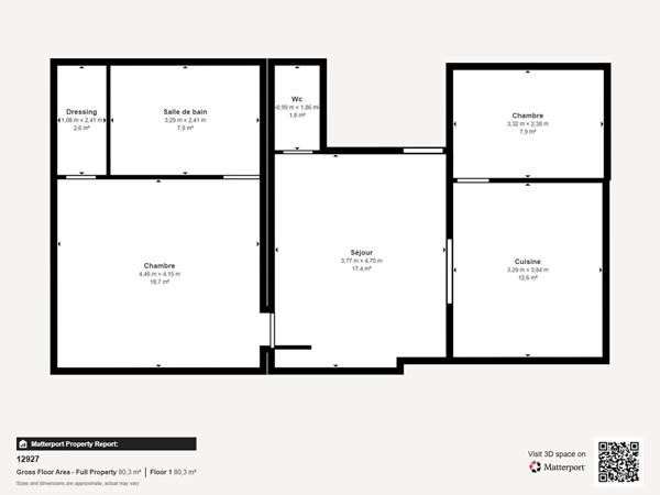 Appartement SACLAY 3 pièces 68.40 m²