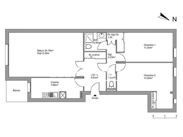 Location Appartement 3 pièces 73.51 m² - 18 PLACE JEAN MERMOZ Sainte-maxime 83120