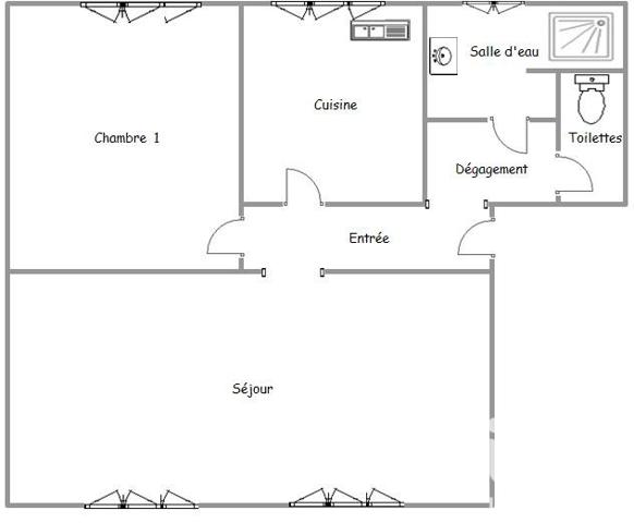 Appartement à vendre 2 pièces 59,46 m² Lucé
