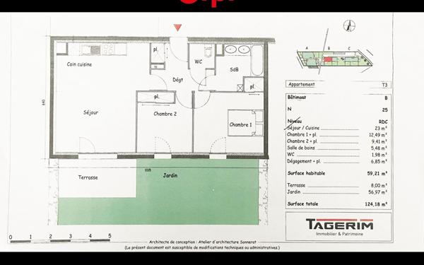 Appartement à vendre    3 pièces • 60 m2 Annemasse