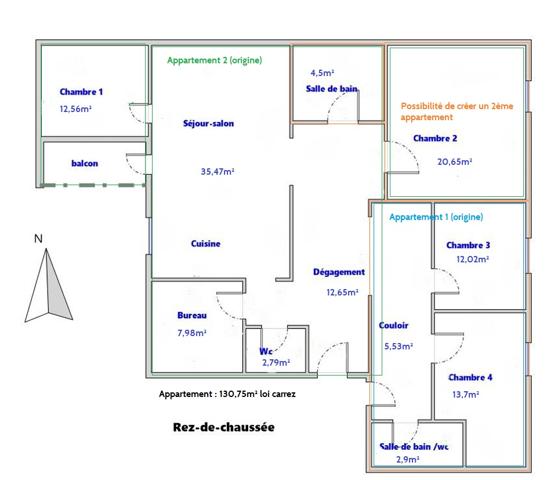 Millau (12100) APPARTEMENT CŒUR DE MILLAU – VOLUMES, CONFORT & POTENTIEL !