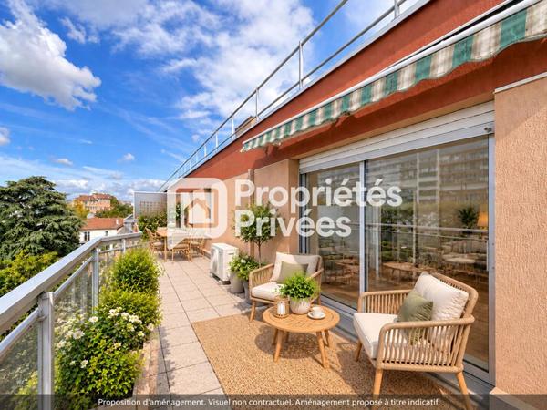 Nanterre - Spacieux 3 pièces de 84 m² - Dernier étage - Terrasse de 22 m² -  Box