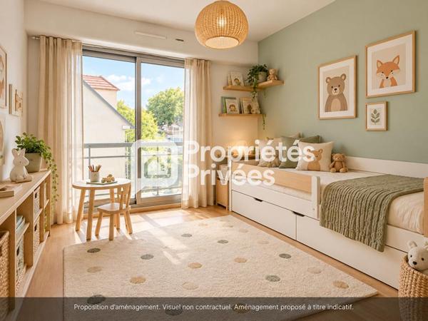 Nanterre - Spacieux 3 pièces de 84 m² - Dernier étage - Terrasse de 22 m² -  Box