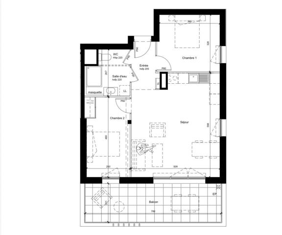 Appartement (neuf) à vendre 3 pièces 62 m² Calvi