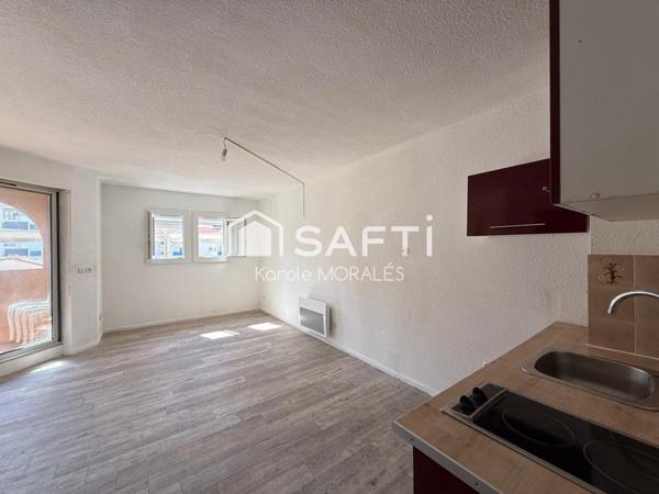 LE BARCARES, T2 DANS RESIDENCE SECURISEE, PROCHE PLAGE, STATIONNEMENTS