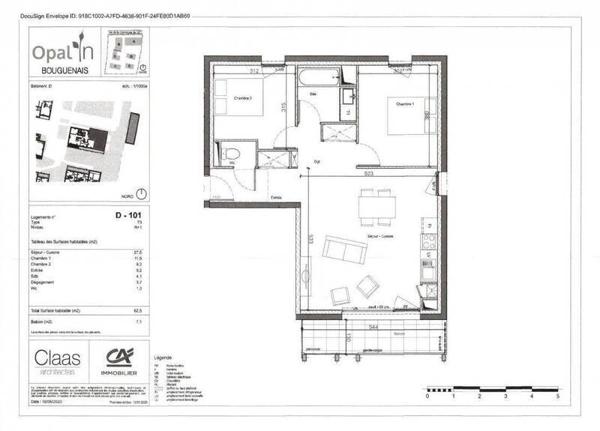 Appartement 3 pièces - 44340 Bouguenais