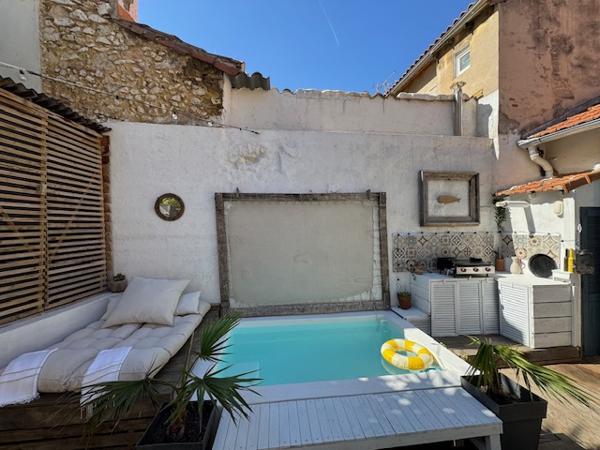 Marseille (13007) VENTE DUPLEX TYPE 4 PENSÉ COMME UNE MAISON 110 M2 (81,59 M2 CARREZ) JARDIN TERRASSE BASSIN 13007 MARSEILLE