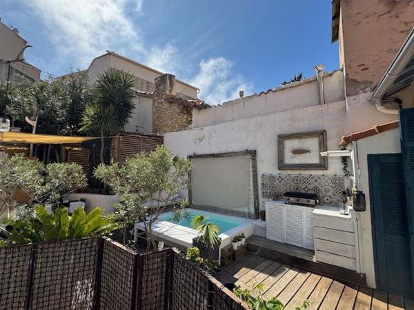 Marseille (13007) VENTE DUPLEX TYPE 4 PENSÉ COMME UNE MAISON 110 M2 (81,59 M2 CARREZ) JARDIN TERRASSE BASSIN 13007 MARSEILLE