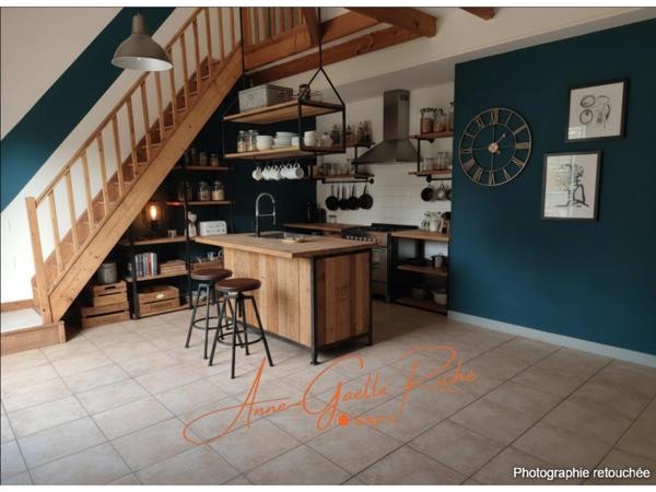 Maison T3 avec mezzanine, jardin, local vélo et parking